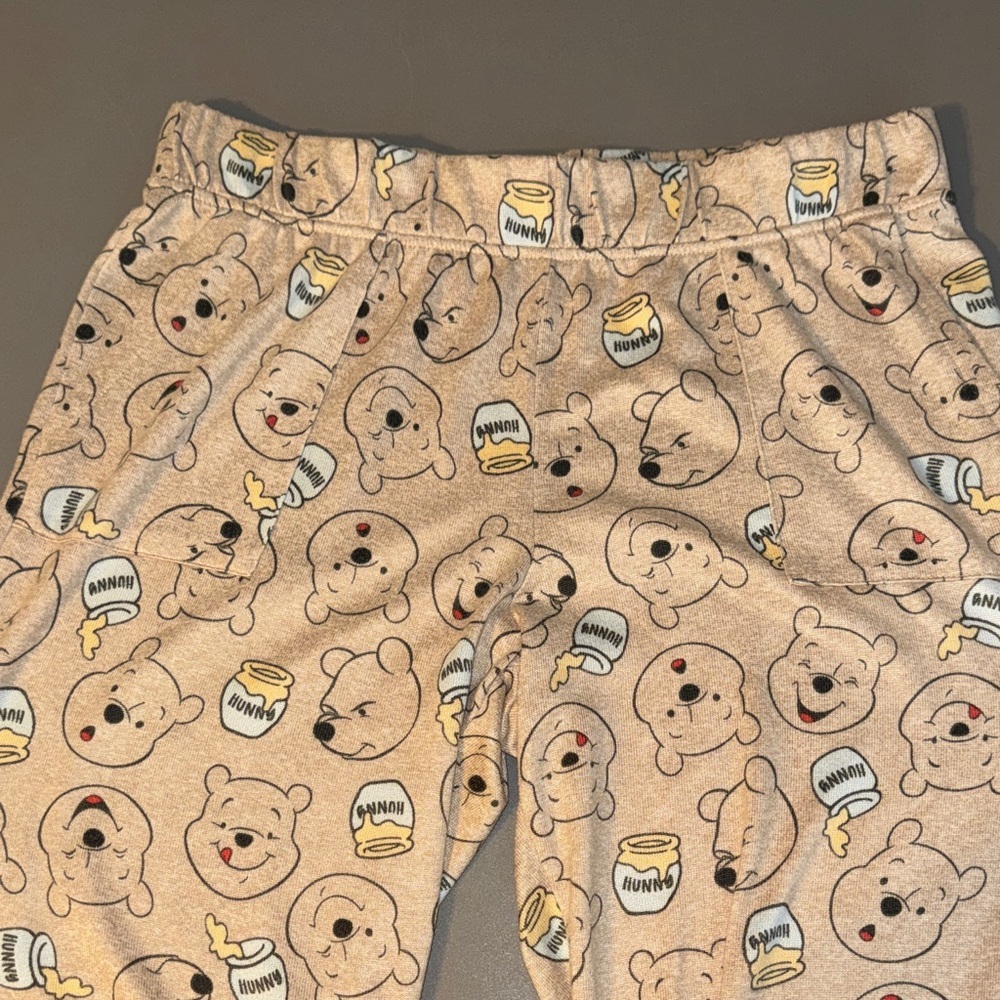 Disney Winnie The Pooh Lightweight Soft Fleece Pajama 2pc Set SZ XL (16-18) - Picture 5 of 11